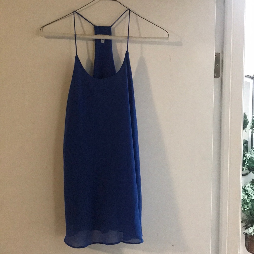 Blue tank top